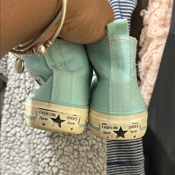 Kids High-Top Sneakers - Light Blue - Picture 3 of 3